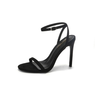 2025夏季新品一字扣带露趾高跟鞋女细跟性感显瘦百搭后绊带凉鞋女