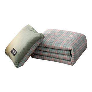 双面纯棉两用口袋抱枕被子可机洗全棉车载靠枕被办公室午休枕头被