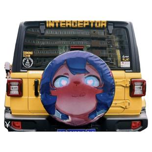 备胎套定制图案广告哈弗猛龙坦克300G318 BJ40轮胎罩装饰加厚皮革