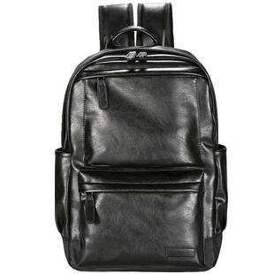 皮包男双肩包背包大学生书包时尚潮流笔记本电脑包牛津布简约休闲