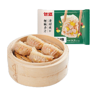 包道可蒸可煎玉米猪肉新鲜水饺