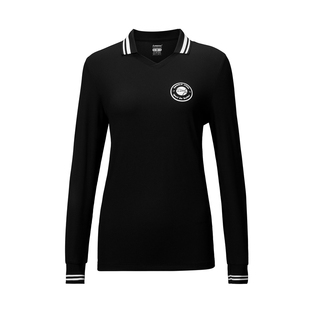 川崎羽毛球服网球服男女款运动长袖圆领休闲透气运动服上衣秋冬款