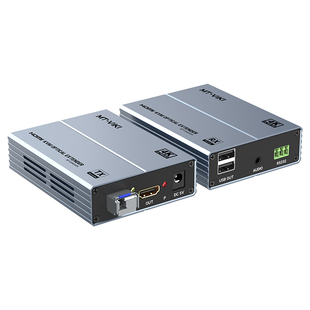 迈拓维矩 MT-EHK020H 高清4K版KVM光纤延长器hdmi光端机带usb键盘鼠标转单模单芯LC光纤延长20千米传输收发器