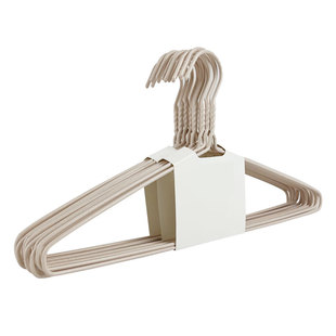 宏尔康铁丝浸塑衣架家用挂衣加大金属衣挂成人衣撑子晾晒衣服架