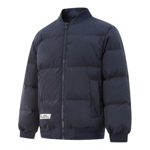 李宁羽绒服韦德系列男子短款鸭绒冬季新款加厚保暖休闲运动外套男