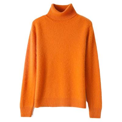 双股加厚套头羊毛衫高领毛衣冬季