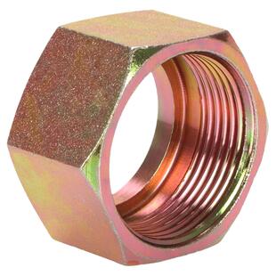 高压油管内丝螺帽公制卡套式管接头三件套16/22/27大小孔螺母套帽