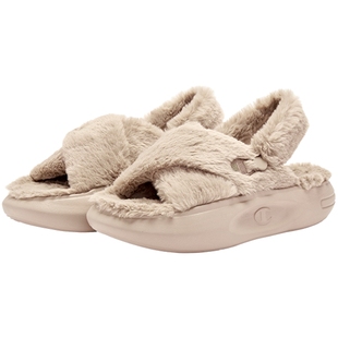 Champion冠军凉鞋春秋毛绒拖鞋女Sandal Fluffy 1春一脚蹬简约
