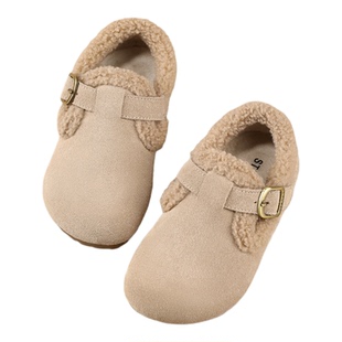 星期六童鞋女童勃肯鞋2025冬季新款加绒保暖棉鞋子女孩百搭休闲鞋