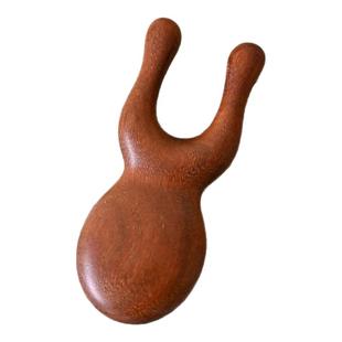 小青蛙檀木按摩梳实木脸部经络梳头部面部刮脸刮鼻梁神器家用护眼