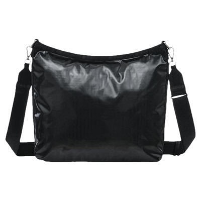 LeSportsac纯色闪光面料斜挎包