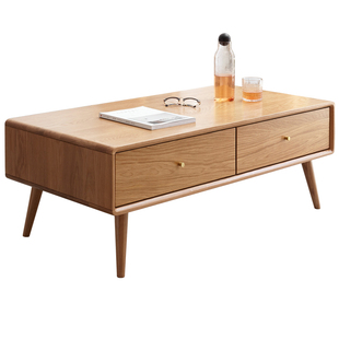 源氏木语百伦沙客厅家用茶几小户型现代简约实木桌子原木茶台茶桌