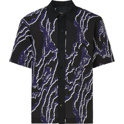 【限时折上9折】3.1 Phillip Lim 春夏男宽松印花混纺衬衫