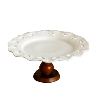 陶瓷高脚盘子欧式精致水果盘客厅零食盘下午茶点心盘茶点碟供佛盘