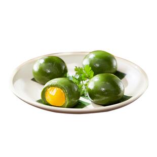 无锡特产江南美食穆桂英无需加工开袋即食麦汁青团（55gX4只/盒）