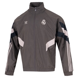 阿迪达斯男装秋季新款皇马外套曼联外套男士球衣休闲上衣运动夹克