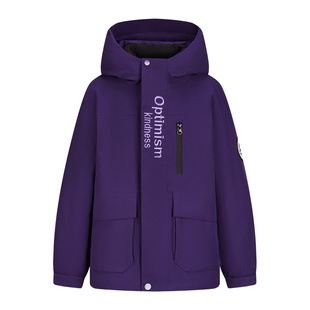 雪中飞kids儿童羽绒服三合一男女童短款内胆可拆卸连帽保暖厚外套