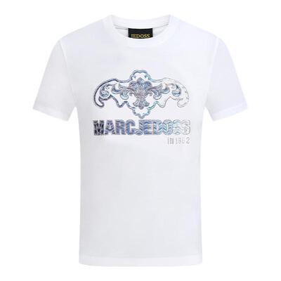 爵迪斯春夏新款烫钻烫印短袖T恤