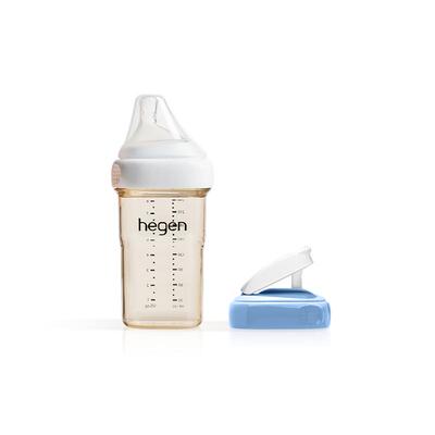 Hegen海格恩进口新生儿奶瓶宽口径防呛防胀气吸管杯盖配件组合