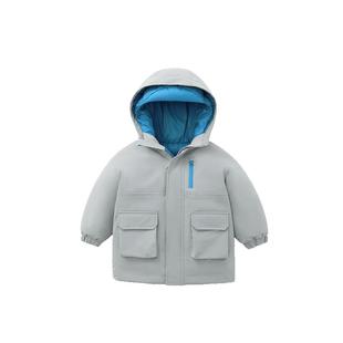 [极寒工装三防]齐齐熊宝宝羽绒服男童冬装加厚外套儿童户外保暖衣