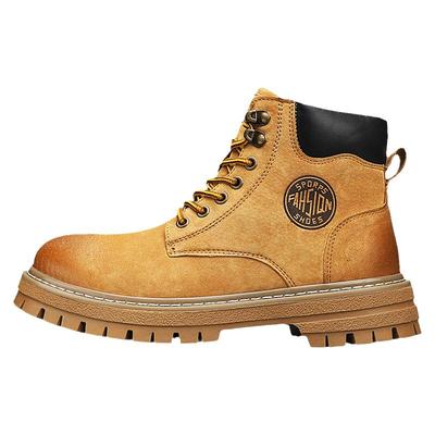 【宽楦休闲工装靴秋季大码男鞋】