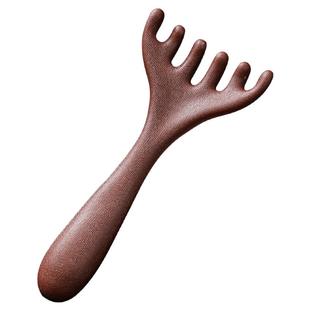 鹿角头部按摩经络梳子养生头疗工具天然檀木头皮刮痧疏通神器六爪