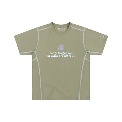 BURNIN*SPORTWEAR向阳燃烧运动短袖t恤2026年夏季7A抗菌2026夏季