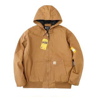 阿瞳牛社Carhartt卡哈特美式工装加厚外套J130连帽棉服夹克104050