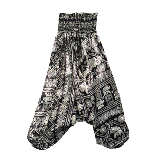 泰国本土进口棉绸民族风大象裤吊裆裤大裆裤 宽松潮流男女瑜伽裤