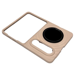【带支架】磁吸波漾壳藕粉色金属黑镜子支架适用华为puraxmax手机壳折叠屏pura x max典藏版男女全包翻盖防摔