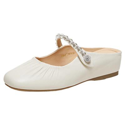 TATA他她女鞋2026夏季新款羊皮软底时尚休闲百搭穆勒鞋YSW08BH6