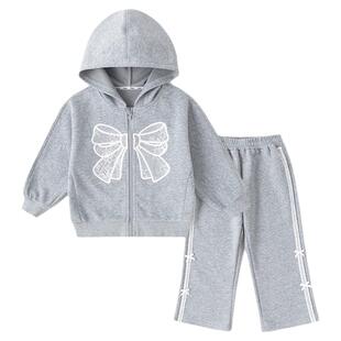 嘟嘟家女童套装女宝春秋卫衣裤子休闲儿童童装两件套女孩衣服春装