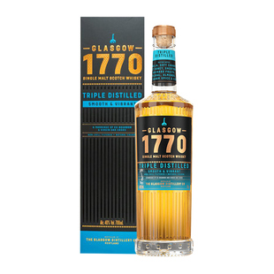 【高地】格拉斯哥1770三次蒸馏700ml单一麦芽威士忌酒正品Glasgow