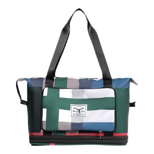 短途旅行包大容量轻便可折叠手提行李袋待产包女可扩展运动健身包