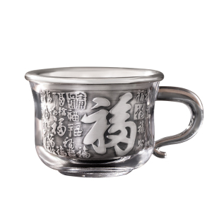 滇庆堂999纯银茶杯手工足银主人杯大容量品茶杯家用功夫茶具送礼