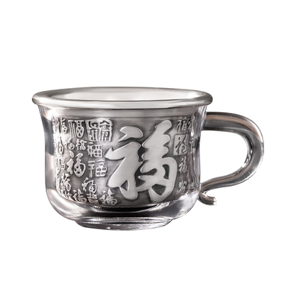 滇庆堂999纯银茶杯主人杯