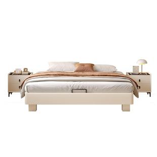 纯实木无床头床互不干扰静音加厚1.8米榻榻米排骨架床架支持定制