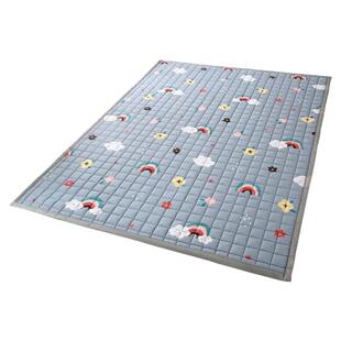 帐篷内儿童打地铺隔寒纯棉地垫爬行垫可机洗全棉午睡垫家用床垫褥