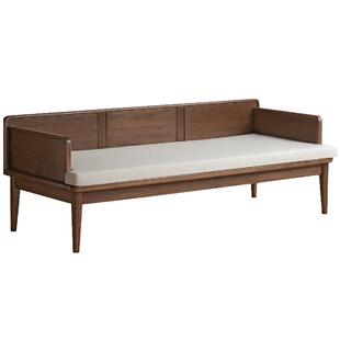 方迪新中式罗汉塌黑胡桃木实木沙发榻冬夏两用沙发客厅禅意罗汉榻