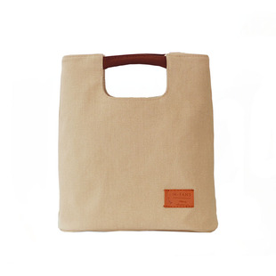 上班族帆布便当手提包女通勤手拎袋子小号学生饭盒袋男款韩版时尚