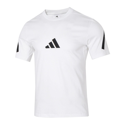 阿迪达斯短袖男装2025新款运动半袖男士纯棉T恤透气体恤男JE3078