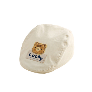 宝宝帽子春秋款贝雷帽男宝宝可爱韩版百搭前进帽儿童外出画家帽潮