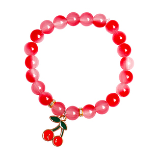 儿童手链串珠diy材料琉璃水晶制作手串项链手作套装女孩玩具礼盒