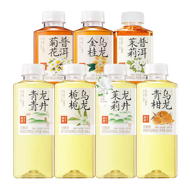 果子熟了无糖茶饮料500ml