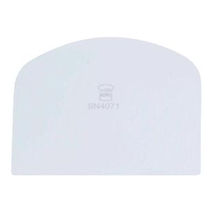 sn三能奶油软刮板烘焙蛋糕裱花面包半圆圆形抗菌塑料软刮4071刮片