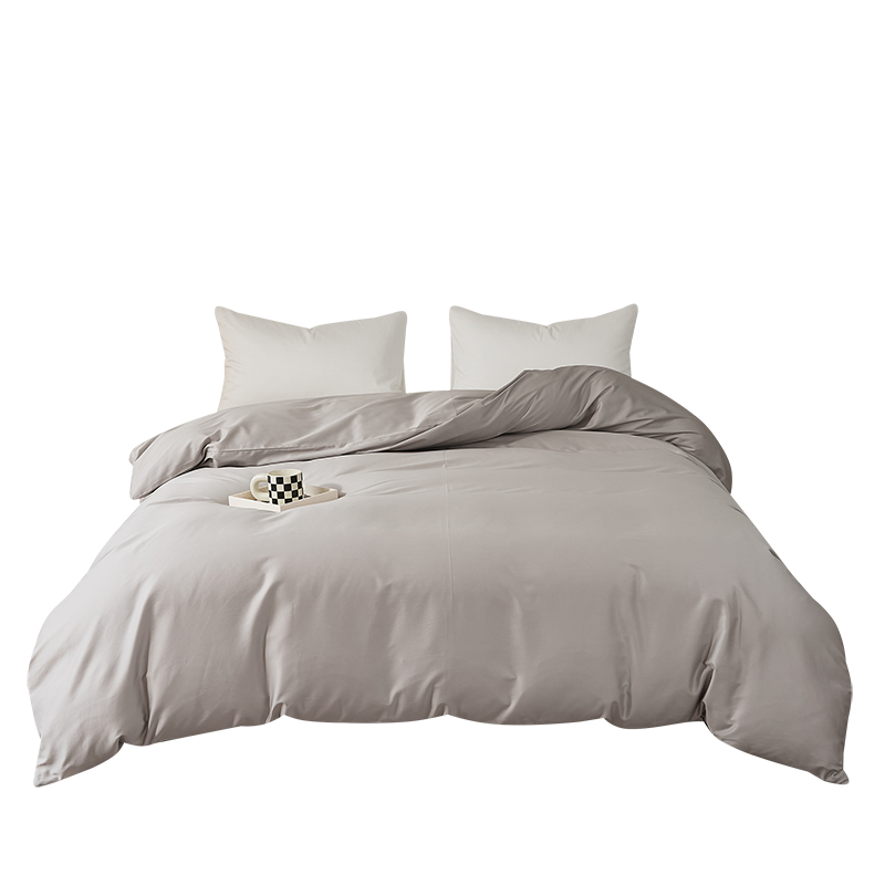 可定做100支新疆长绒棉被套单件简约纯色贡缎全棉纯棉单双人被罩