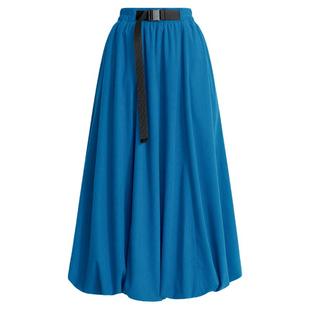 稀有概率 彼岸花开 白色灯芯绒半身裙女秋冬高腰显瘦a字花苞裙子