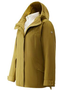 KOLON SPORT可隆冲锋衣2级防风防泼水GTX女士羽绒三合一夹克