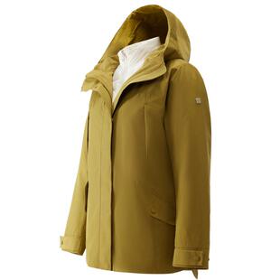 KOLON SPORT可隆冲锋衣2级防风防泼水GTX女士羽绒三合一夹克