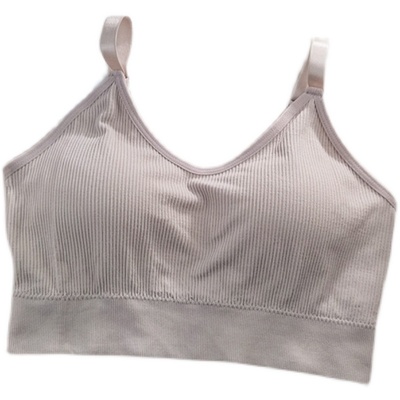 柒芝无缝锦伦背心高弹力抹胸质量